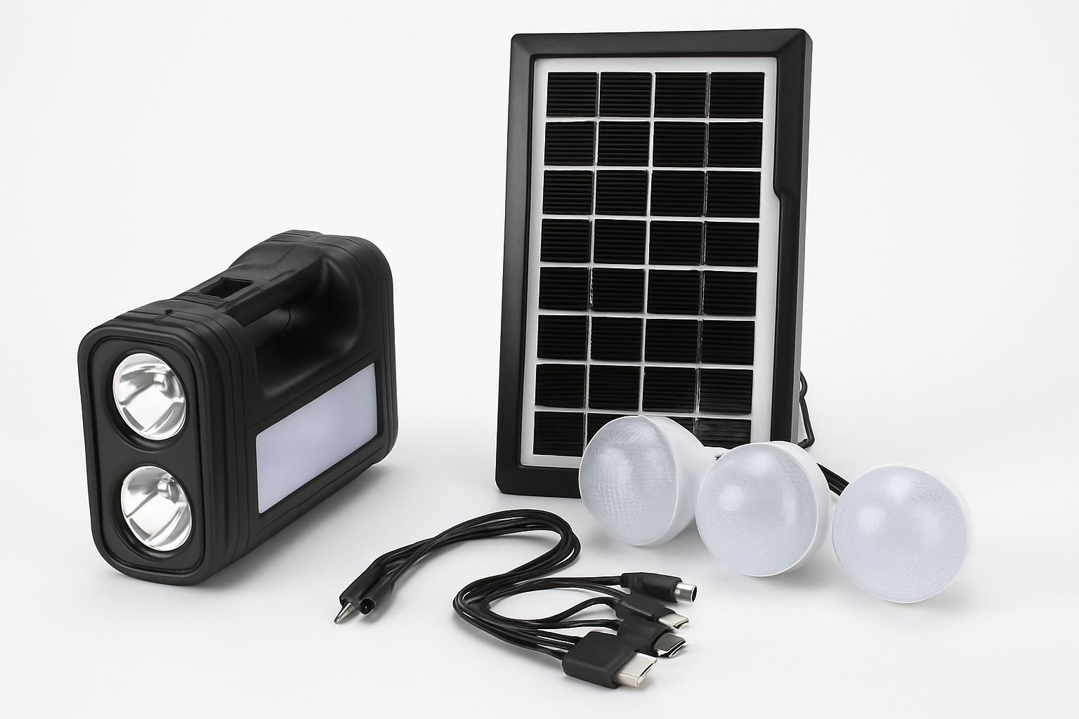 Kit Panel Solar + Linterna